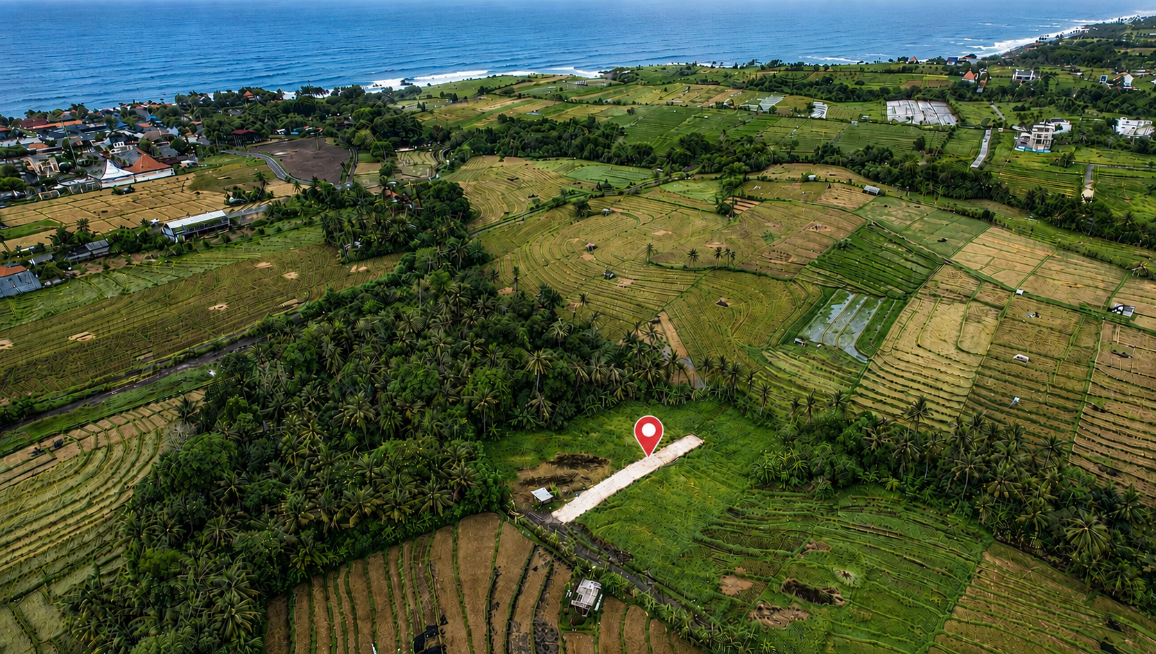 Beraban land parcel aerial view